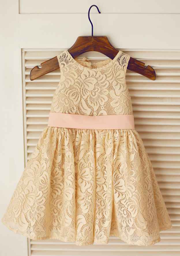 Champagne Flower Girl Dresses & Girls Party | Stacees designs