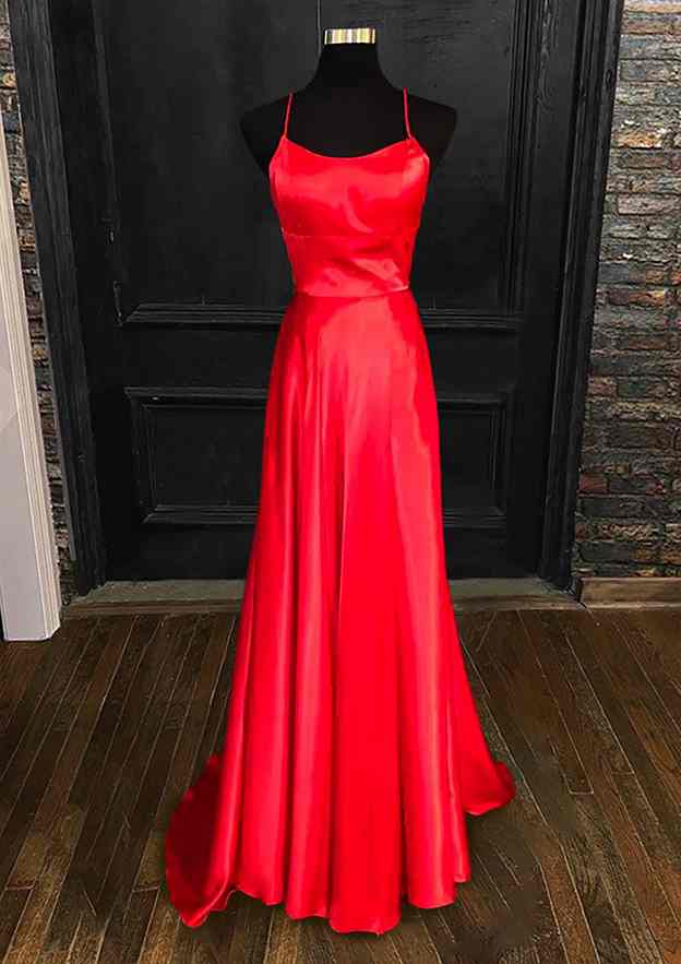 Aline Square Neckline Long/FloorLength Charmeuse Prom Dress Prom