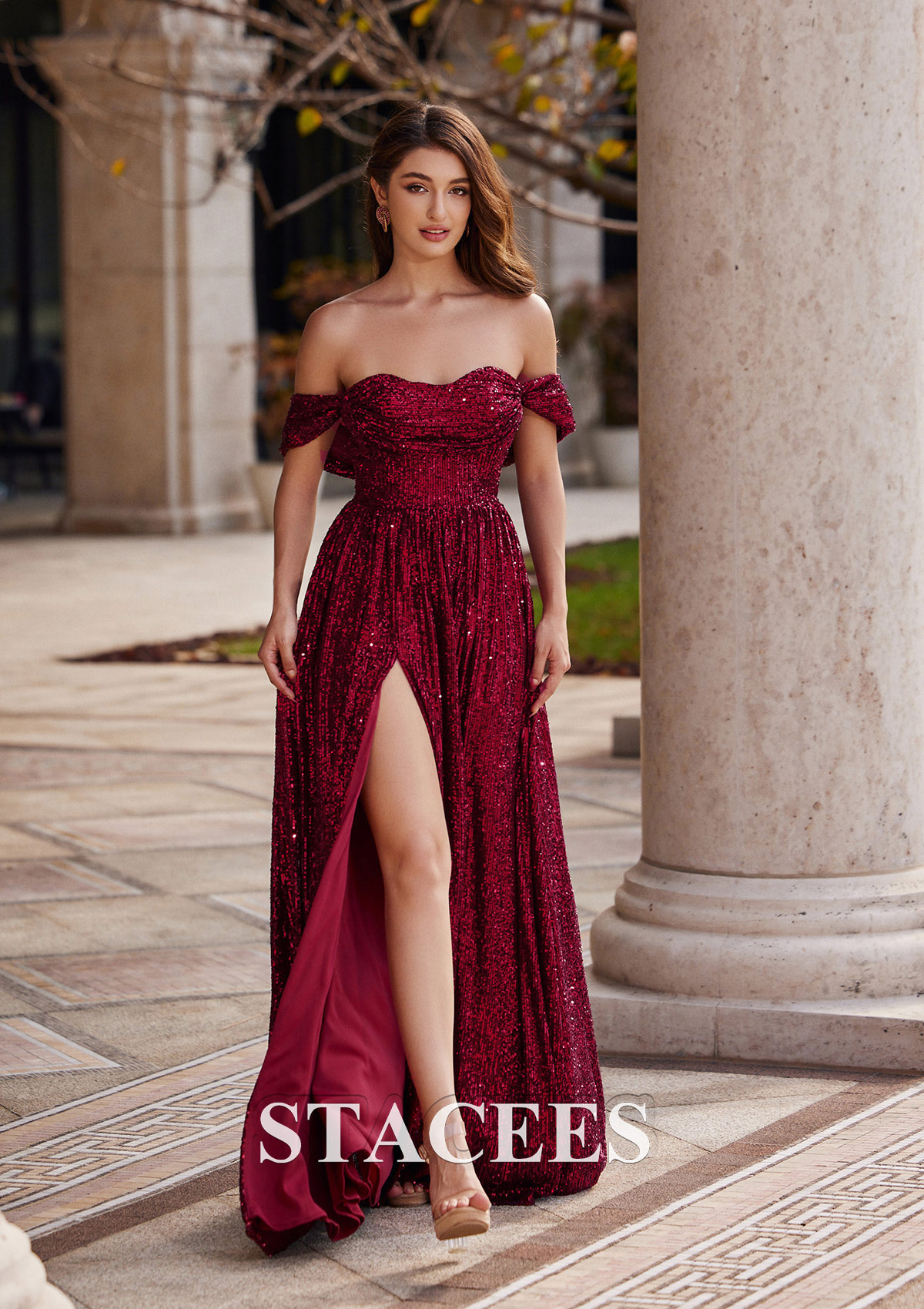 Modern A-line Sweetheart Neck Sleeveless Lace Up Sweep/Brush Train Prom Dress main image 0
