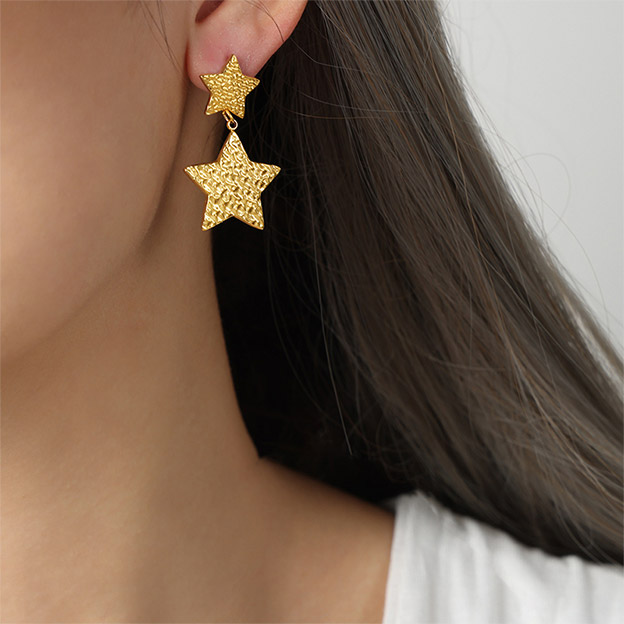 有村架純　クリスタルスタンド Attractive Stylish Girls' Titanium Steel Earrings (S80933