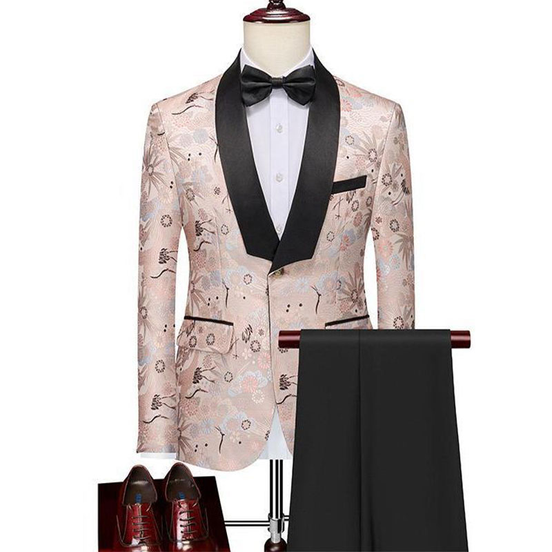 Shawl Lapel Single Breasted 2 Piece Men's Prom Suit