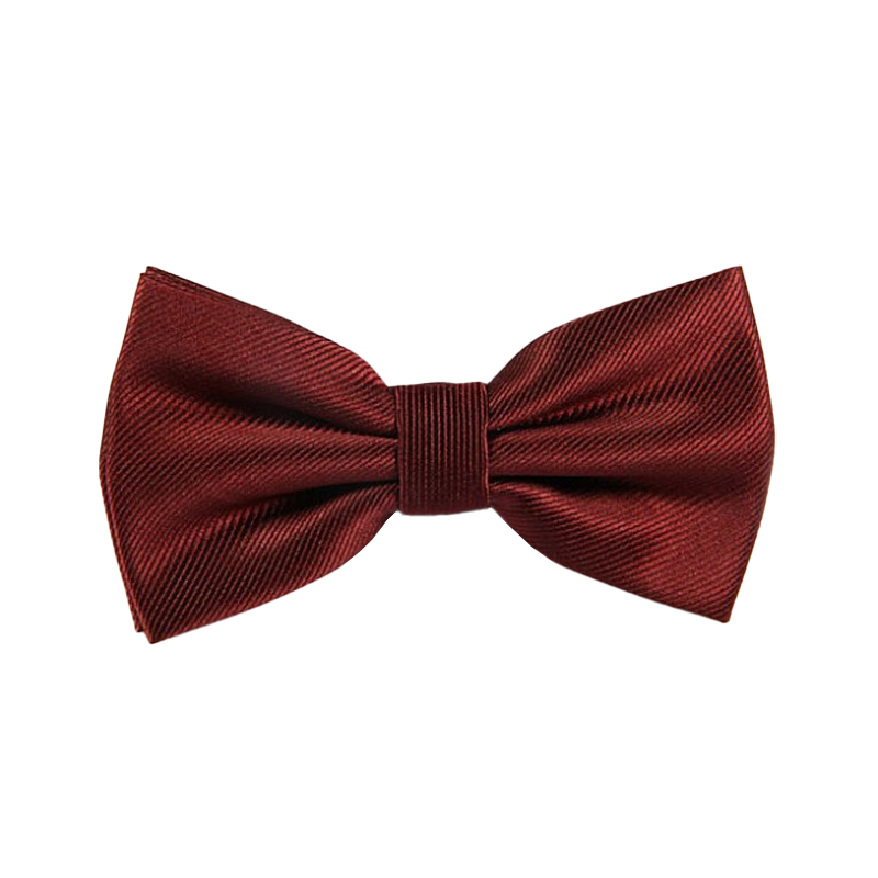 Satin Burgundy Wedding/Party Men'S Bow Tie