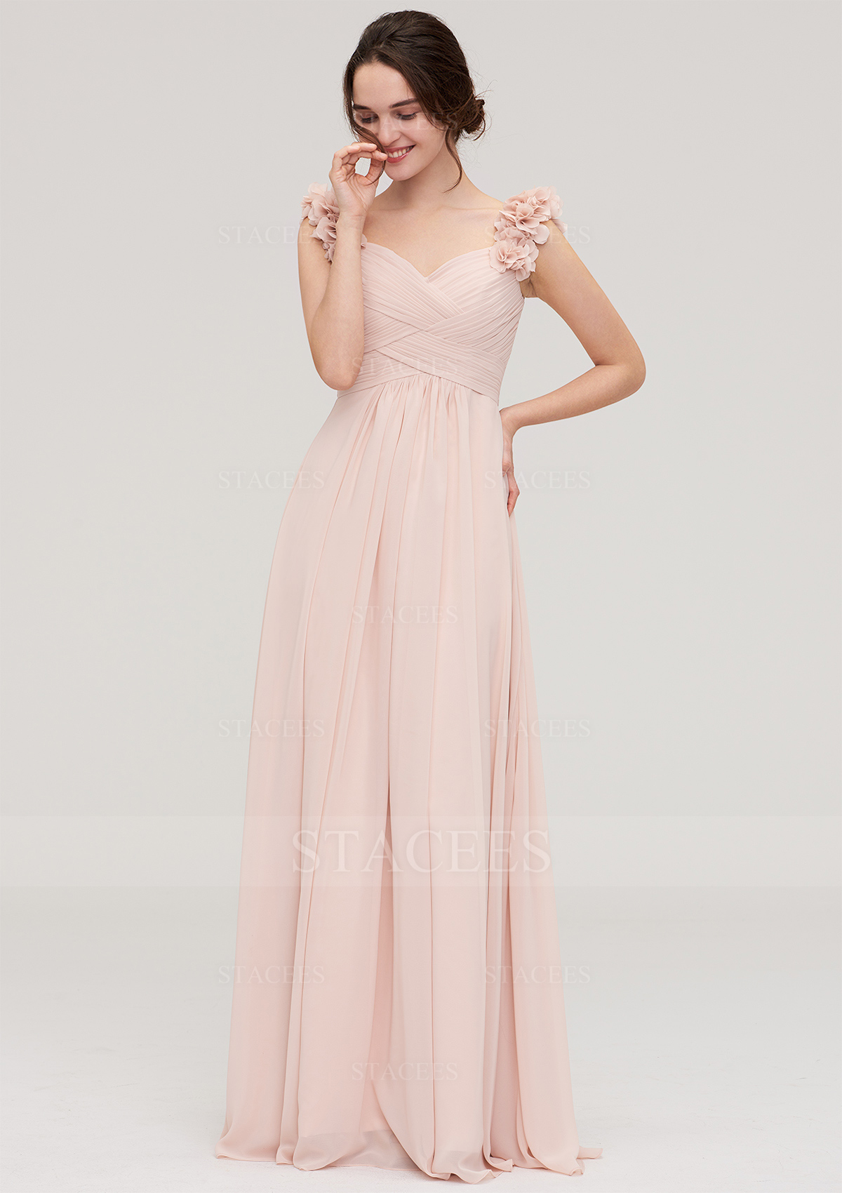 satin neutral champagne bridesmaid dress Mismatched Champagne Silk Satin Chasrming Bridesmaid Dresses, CB0233 main image 0