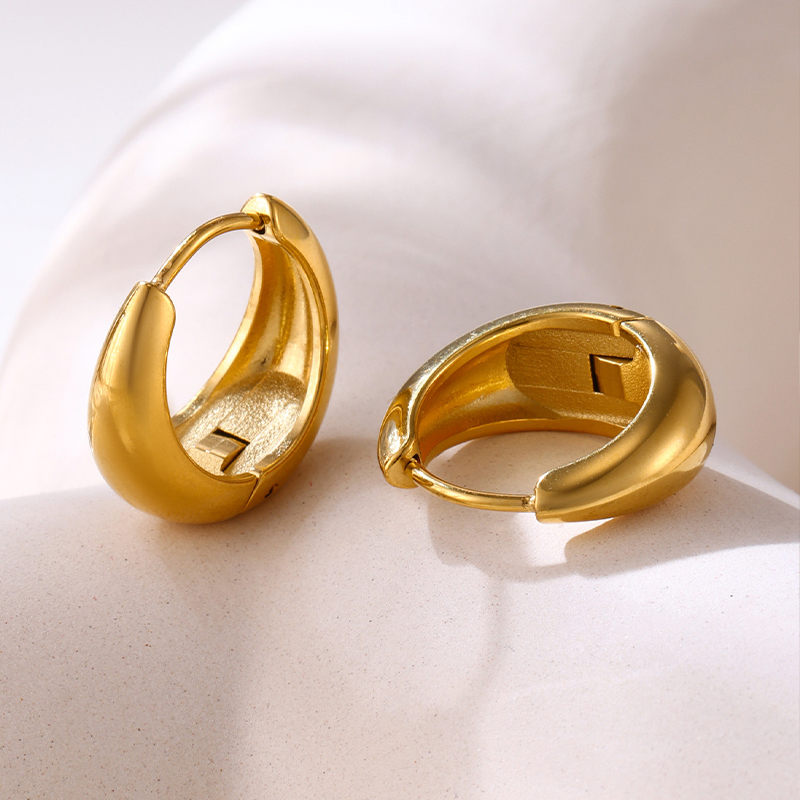 Classic Stylish Female Stainless Steel Earrings