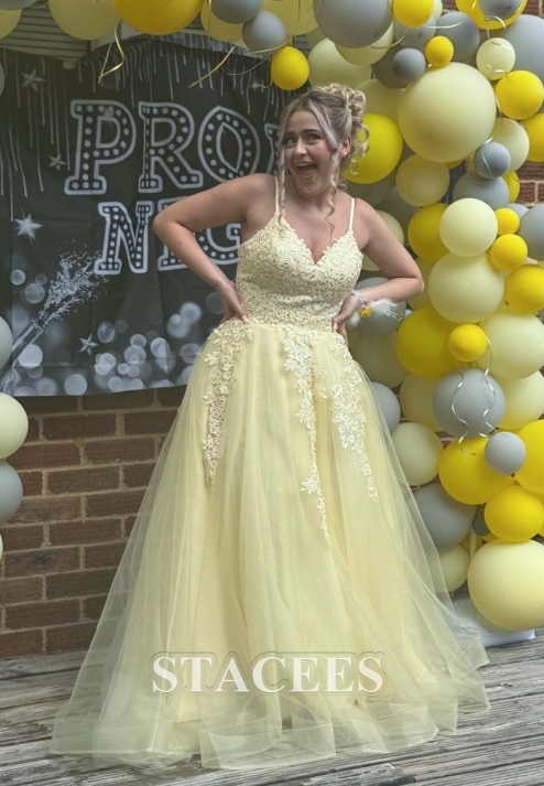 navy blue dress for baby girl A-line V-neck Sweep Train Chiffon Wedding Dress